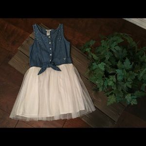 Girls Youth Western Jean Dress